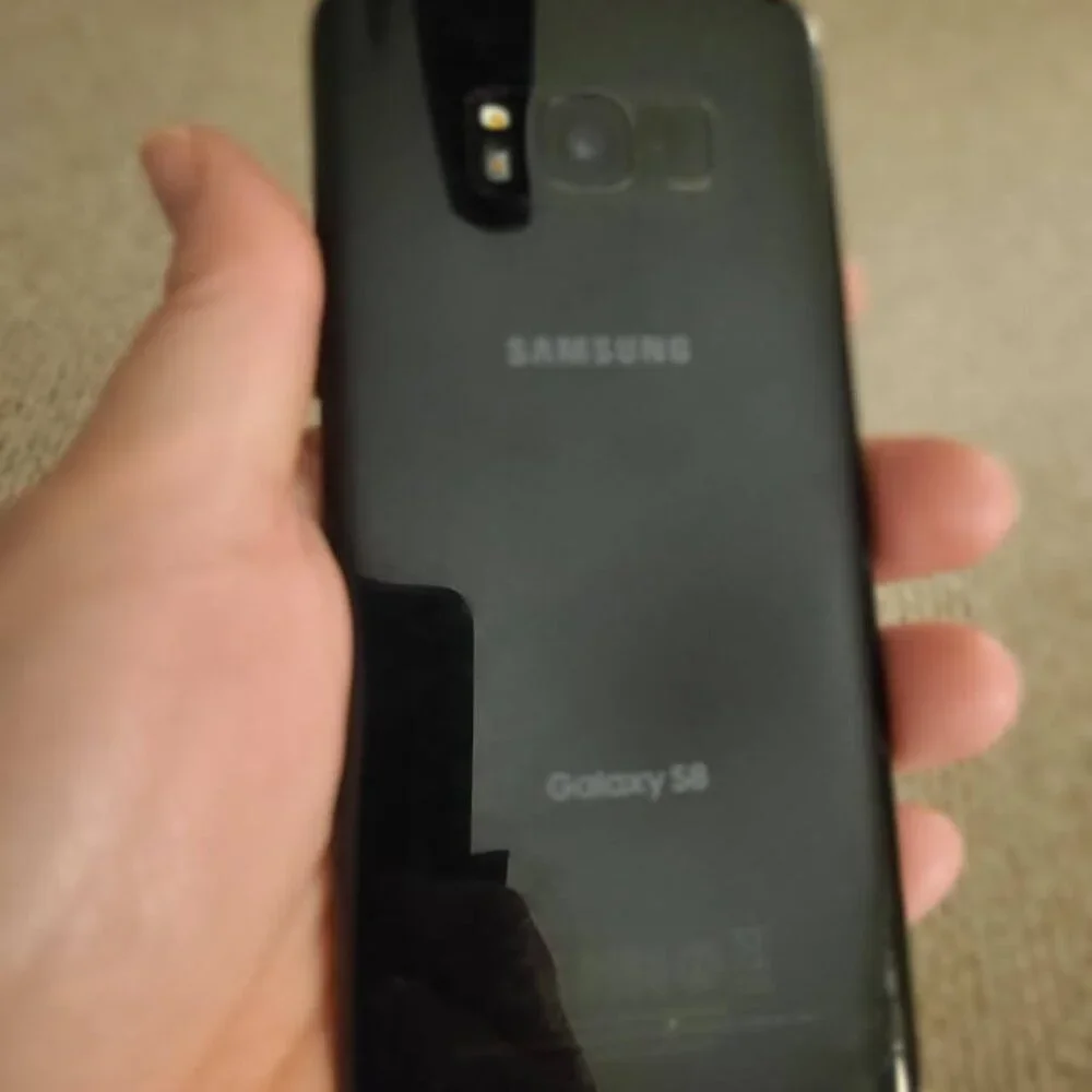 Samsung S8 Android Cell Phone Locked US Cellular Black Works Charges - No Cord